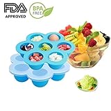 EH-LIFE Baby Food Freezer Tray Food Storage Container with Clip-on Lid, BPA Free & FDA Approved, For