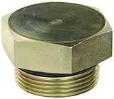 Eaton Weatherhead 7237X20 Carbon Steel Straight Thread O-Ring Adapter, Hex Head Plug, 1-1/4 O-Ring B