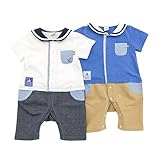 La Chiave (ラ キエーベ ) 半袖グレコ (70～80cm) キムラタンの子供服 (53103-171b) オフホワイト 80
