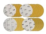 サンディングディスク 75mm 木工用 丸型サンドペーパー 4種類 20枚セット 【#120 #180 #220 #320】 (メール便配送)