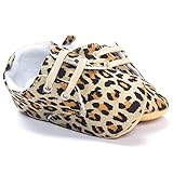 DESDEMONA Newborn Baby Products in Autumn and Winter Plus Villus Leopard Pattern First Walker Shoes 