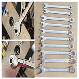 10 PC の組み合わせミニメトリックコンボスパナセット 4-11 mm レンチ Gearwrench