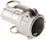 Dixon 150-C-AL Aluminum 356T6 Type C Cam and Groove Hose Fitting, 1-1/2 Socket x 1-1/2 Hose ID Push-
