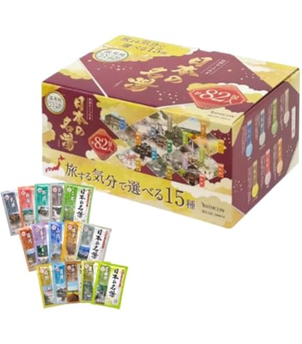 Amazon | 【大容量】 日本の名湯 82包(30g) 入浴剤 旅する気分で選べる