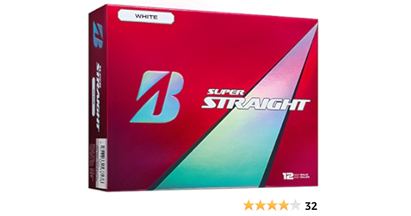 Amazon Bridgestone ブリヂストン ゴルフボール Super Straight 1ダース 12個入り ホワイト Stwx ブリヂストン Bridgestone ゴルフボール
