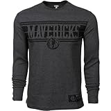 NBA Dallas Mavericks Five Boro Thermalプレミアム長袖Tシャツ – チャコール( Small )