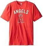 MLBカリフォルニアエンゼルススクリーン印刷半袖Tシャツ レッド