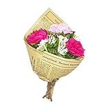 シオン工芸 造花 ギフト用 ラップアレンジ カーネーションブーケ 114