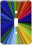 3dRose lsp_168949_1 A Rainbow of Color From Pinpoint Out - Single Toggle Switch
