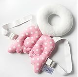 KISSTYLE　赤ちゃん　かわいい　ドーナツマット　ピンク　ケア　安全　セーフティ　守る　保護　ヘッド　　乳児　幼児　後頭部