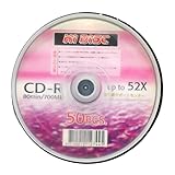 HIDISC CD-R 700MB 50枚スピンドル 1個 52倍速対応 HD CD-R80 52X 50PS-1