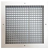 Speedi-Grille SGA-1010 AMD 10-Inch by 10-Inch Soft White Aluminum Ceiling or Wall Register with Adju