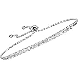 Tirafina Diamond Adjustable Bolo Bracelet for Women, 14K Rose Gold-plated Sterling Silver/14K Gold-plated Sterling Silver/Ste