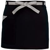 アイトス 腰下エプロン(コードレーン配色) 010/ブラック AZ-8653