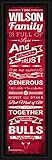 Chicago Bulls – NBA印刷 – ファミリCheer Personalized Framed Print – カスタマイズNow – 公式ライセンス – Decade Awards – 