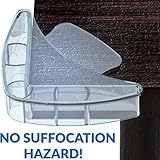 Mekudos Corner Guards - Baby Proofing - Clear - 4 Pack Safety Covers - Large Protector - Child Proof