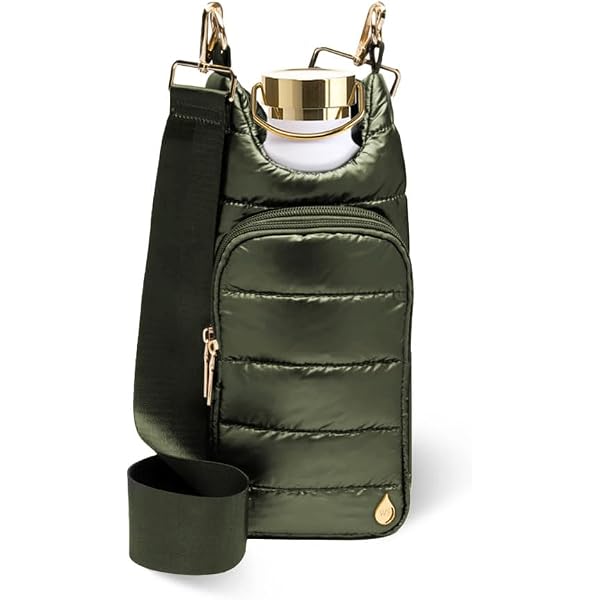Solly And Rue Water Bottle Holder – Crossbody Carrier With Strap & Pocket For 16-32 Oz Bottles