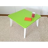 こたつ コタツテーブル 幅60cm 奥行60cm 木製 正方形 ホワイト イエロー 黄 グリーン 緑 オレンジ (グリーン)