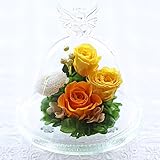 アートフォーシーズン　ペット用　お供え花エンジェル　プリザーブドフラワー (オレンジ)