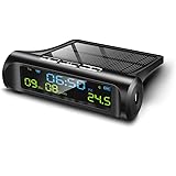 Amazon Co Jp 車用時計 車載時計 ソーラー ソーラー電子時計 デジタル ソーラー充電 省エネ 環境保護 温度表示 自動スイッチ機 耐熱性 安全性 インストールが簡単 便利 オートアクセサリー White Flower 車 バイク