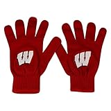 Wisconsin Badgers公式NCAA 1つサイズニットグローブチームロゴby Top of the World 024985