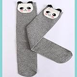 Ochine 靴下 子供 女の子 ベビー ソックス キッス ハイソックス 膝丈 かわいい履き口 スクールソックス ベルベット製 39-42cm 3-12歳用 発表会 通学