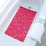 フィールドの花バスマット ピンク 06753-1