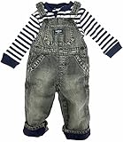 OshKosh(オシュコシュ） B'Gosh ベビー オーバーオール ロンパース セット (18M(90cm))