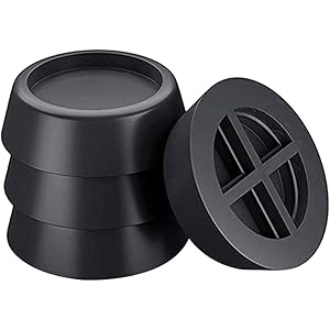 Goobuy 底上げ 洗濯機用防振ゴム 防振かさ上げ台 高さ調節 防音 防振 ゴムマット ホワイト 洗濯機 冷蔵庫 机…