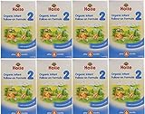 ホレ オーガニック有機原料使用・乳児用粉ミル ( Holle Organic Infant Formula) 粉ミルク ステップ 2【6カ月から】600g, 8箱セット