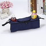 Deepブルーkids-baby-stroller-safe-console-tray-pram-hanging-black-bag-bottle-cup-holder kids-baby-strol