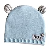 (よキーよ)Yokeeyo ニット帽 毛糸 かわいい耳付き帽子 新生児帽子 ベビー用帽 赤ちゃん キッズ 帽子 男の子 女の子 男女児 秋冬 防寒 スタイリッシュ