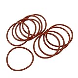 uxcell シリコーンOリング　シリコンォリングシール　40mmX 2.5mm　オイルシール　グロメット　レッド10個