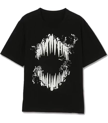 Amazon.co.jp: チェンソーマン 厚手 Tシャツ 半袖 280g 綿100% 丸首