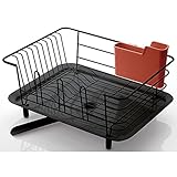 Arban アーバン 水切りバスケット 奥行30cmタイプ　(国産,モダン,キッチン収納,スリム,1人暮らし,おしゃれ,おすすめ)(ブラック)