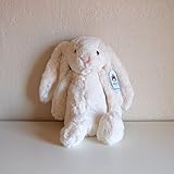 [ジェリーキャット］JELLYCAT Medium Bashful Cream Bunny うさぎ ぬいぐるみ オール白