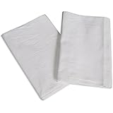 業務用 フラットシーツ (小分け売り) 【2点セット】 敷布団用 綿100% シングルサイズ ホワイト (150cm×250cm)