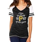 MLB Pittsburgh PiratesレディースカラーブロックTシャツ、スモール、ブラック
