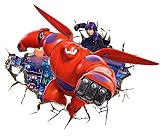 Fange DIY Removable 3D Big Hero 6 Baymax Art Mural Vinyl Waterproof Wall Stickers Kids Room Decor Nu