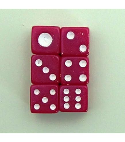 Amazon | ダイス サイコロ 10mm （6個組）：赤 | ダイス