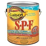 Cabot Samuel 140-3852 GL SPF Deck & Fence Finish Exterior Golden Tan up to 48 Month Protection, 1 ga