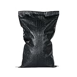 SOOMJ 強力土のう袋 土嚢袋 (土納袋・どのう袋・土のう袋)50cm×80cm 輸入備蓄用 質量25kg (UVブラックどのう1000袋入)