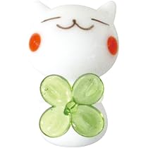 Amazon.co.jp: フォーカート かわいい 猫 手作り ガラス細工