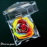 【高級プリザーブドフラワー】プリザーブドフラワー　レインボーローズジュエリー　花言葉は　『奇跡』　『無限の可能性』