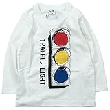 【秋冬物春対応】 CHEEK ROOM(チイクルーム) 製品洗い加工済み42/2天竺信号機長袖Tシャツ 95cm/OW NO.B-470268