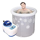 KTYX 大人用バスタブ大型化粧用バスタブ常温マッサージバスタブ 浴槽 (色 : グレー, サイズ さいず : 65*75)