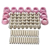 Beho-80PCS SG-55 AG-60 WSD-60 エアープラズマカッター切断トーチ消耗品50 / 60A チップ