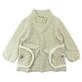 【H27年秋冬物】 nico hrat(ニコフラート) 30/10裏毛+ボアフリルタートルトレーナー 110cm/OM NO.B-250369