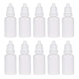 OFOWIN 6個 ドロップボトル プラスチック 30ml 半透明タイプ 安全キャップ付き ホワイト 液体貯蔵用ボトル 携帯便利 実験道具 エッセンシャルオイル容器 グルー オイル 水絵具 工芸品 アート 電子タバコ