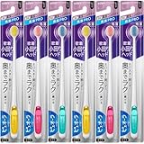 花王 ピュオーラ ハブラシ 薄型コンパクト ふつう 1本 まとめ買い(×6)